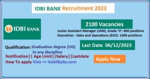 idbi recruitment 2023