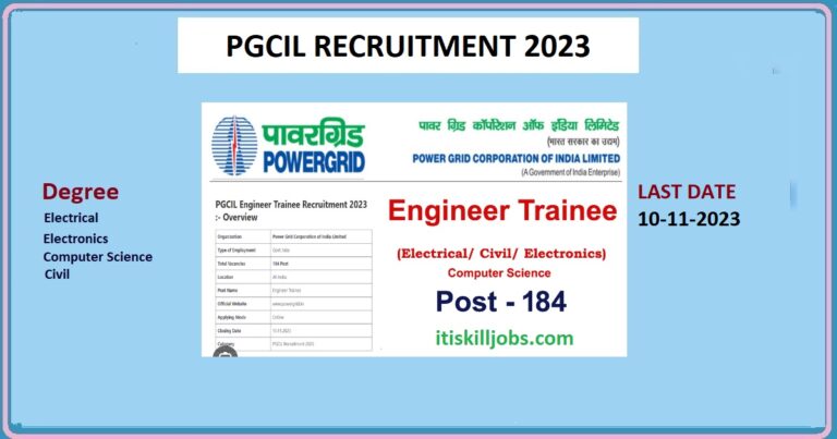 pgcil recruitment 2023